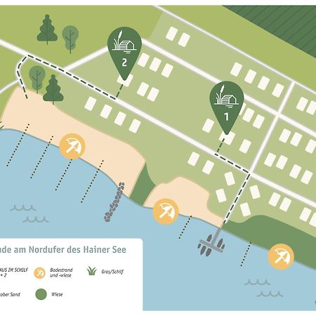 Haus Im Schilf 1 - Ferienwohnungen Am Hainer See Bei Leipzig Neukieritzsch Bagian luar foto